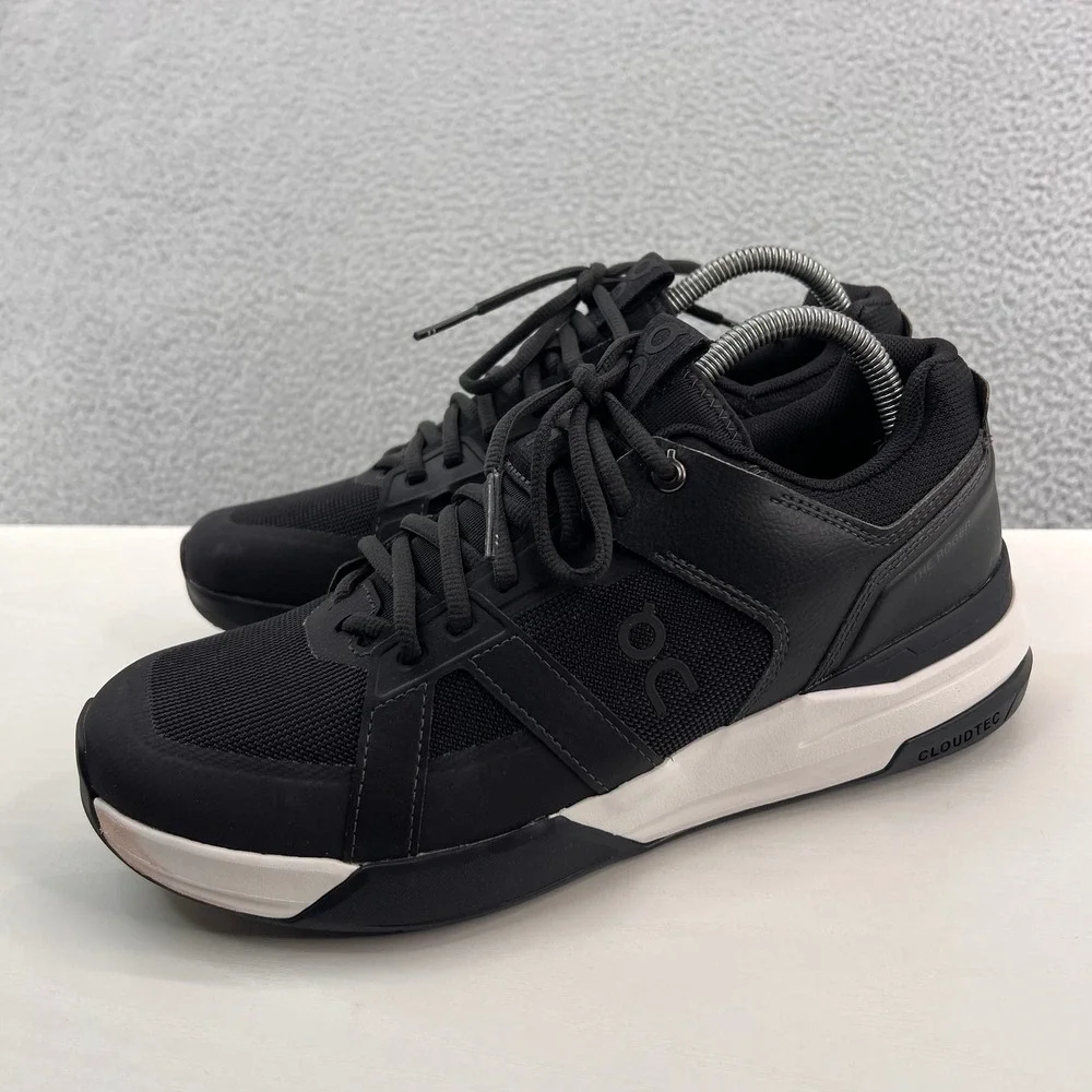 On Running The Roger Clubhouse Black White Sneakers Womens 10 3WD30050299